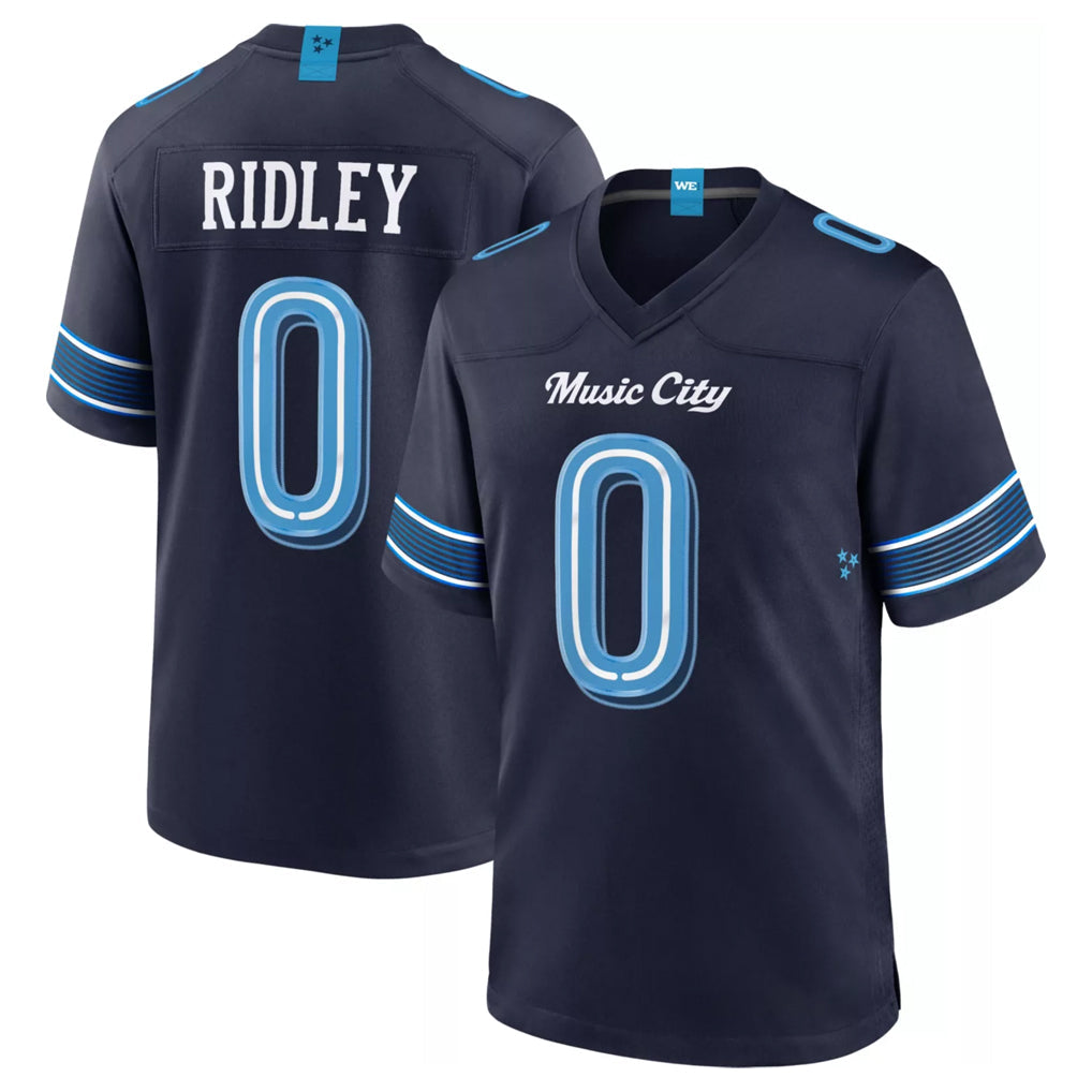 harde T.Titans #0 Calvin Ridley Player Navy 2026 Rivalries Collection Home Game Stitched Jerseys