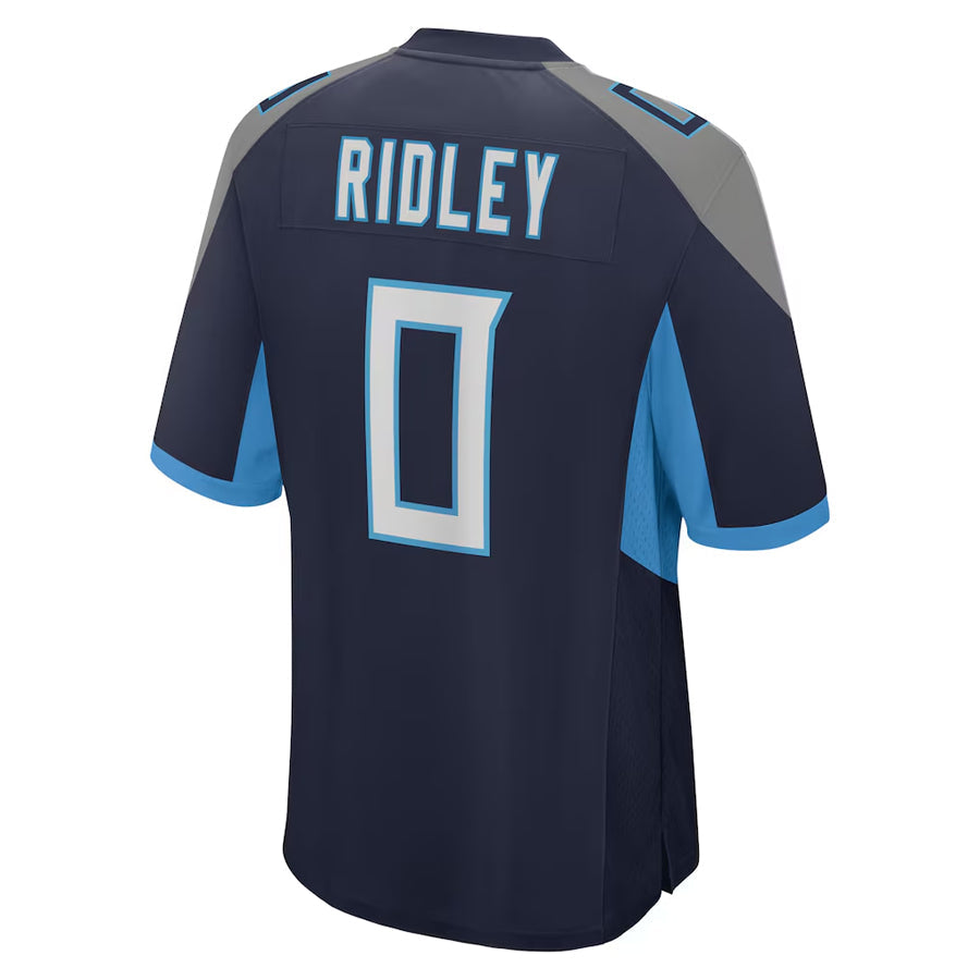 harde T.Titans #0 Calvin Ridley Player Navy Home Game Stitched Jerseys