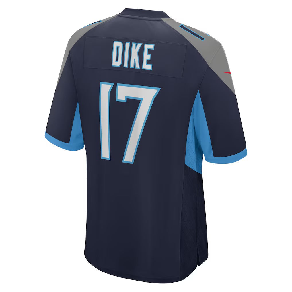 harde T.Titans #17 Chimere Dike Navy Team Game Stitched Jerseys