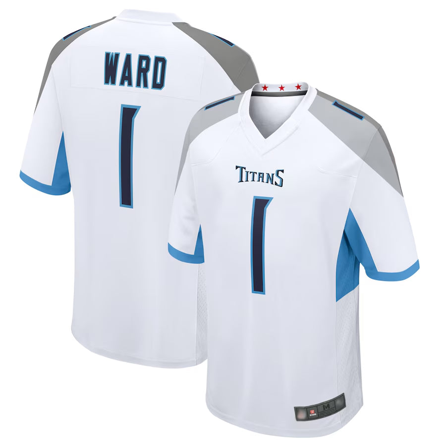 harde T.Titans #1 Cameron Ward Player White Game Stitched Jerseys