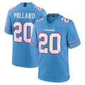 harde T.Titans #20 Tony Pollard Player Light Blue 2026 Game Home Stitched Jerseys