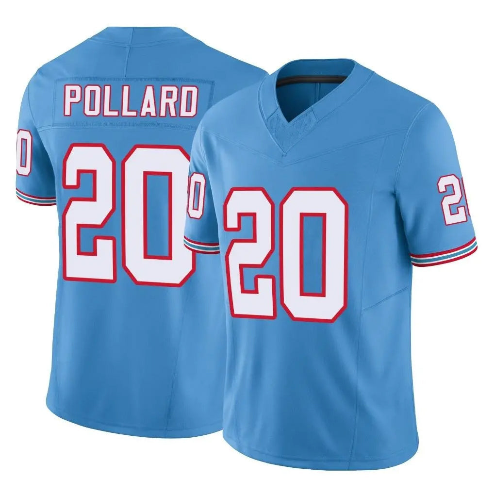 harde T.Titans #20 Tony Pollard Player Light Blue Limited Vapor F.U.S.E. Home Game Stitched Jerseys