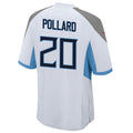 harde T.Titans #20 Tony Pollard Player White Home Game Stitched Jerseys