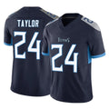 harde T.Titans #24 Alontae Taylor Player Navy Limited Vapor F.U.S.E. Home Game Stitched Jerseys