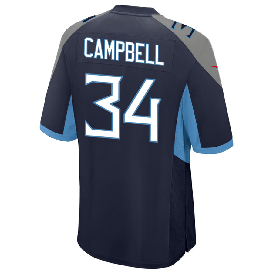 harde T.Titans #34 Earl Campbell Player Navy Home Game Football Jerseys