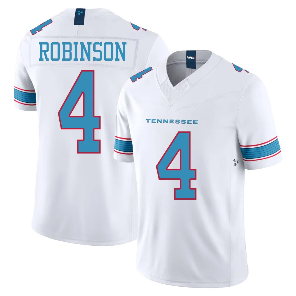 harde T.Titans #4 Wan'Dale Robinson Player White Limited Vapor F.U.S.E. Home Game Stitched Jerseys