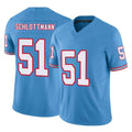 harde T.Titans #51 Austin Schlottmann Player Light Blue Limited Vapor F.U.S.E. Home Game Stitched Jerseys