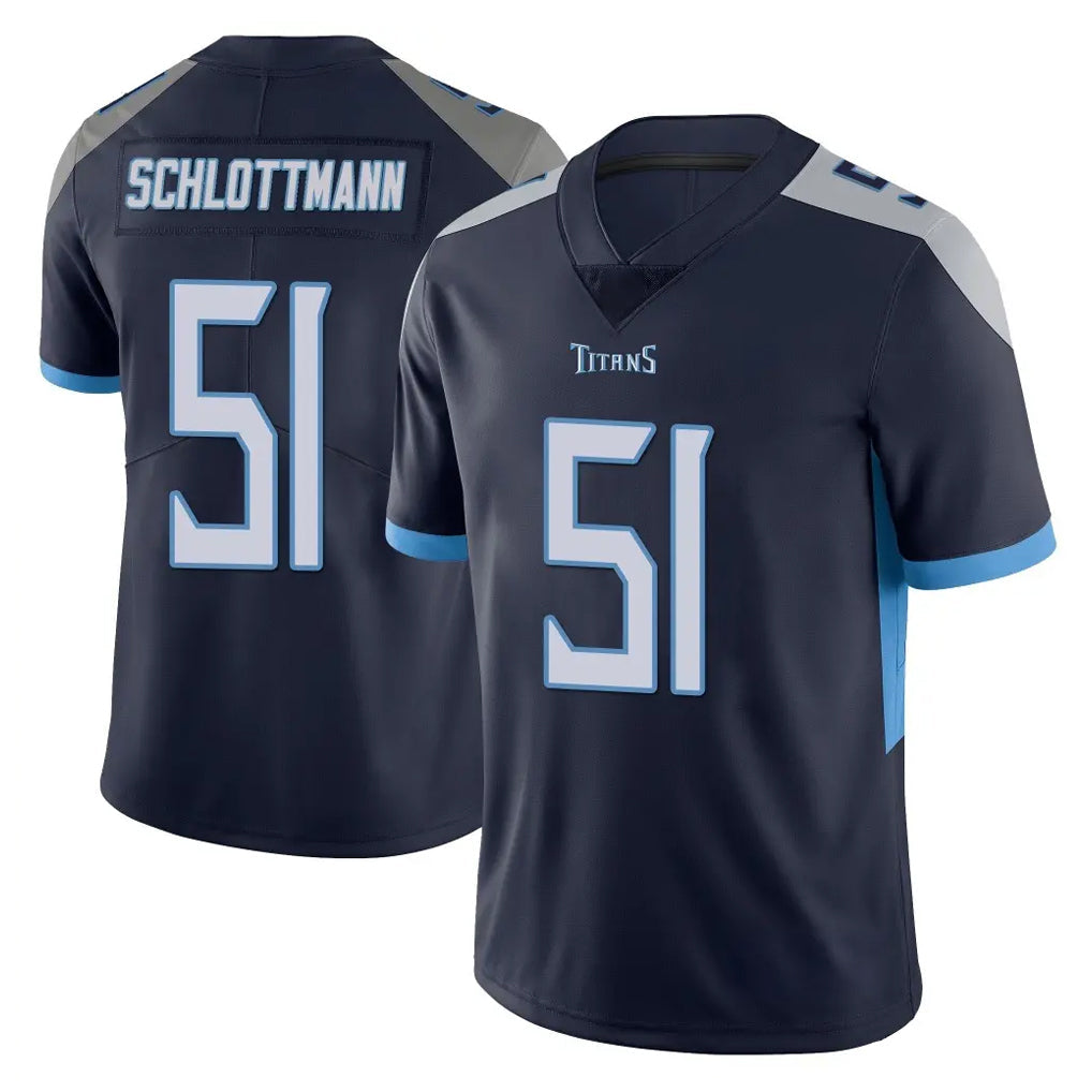 harde T.Titans #51 Austin Schlottmann Player Navy Limited Vapor Untouchable Home Game Stitched Jerseys