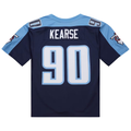 harde T.Titans #90 Jevon Kearse Mitchell & Ness Navy 1999 Legacy Replica Jersey Tennessee Titans Jevon Kearse Mitchell & Ness Navy 1999 Legacy Replica Jersey