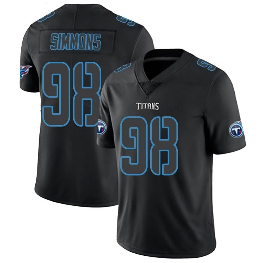 harde T.Titans #98 Jeffery Simmons Player Elite Light Blue Vapor Untouchable Stitched Jerseys