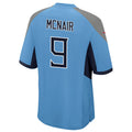 harde T.Titans #9 Steve McNair Player Light Blue Home Game Stitched Jerseys