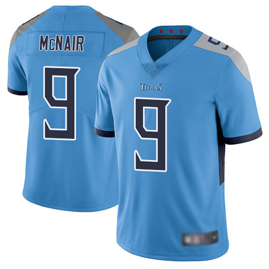 harde T.Titans #9 Steve McNair Player Light Blue Vapor Limited Stitched Jerseys