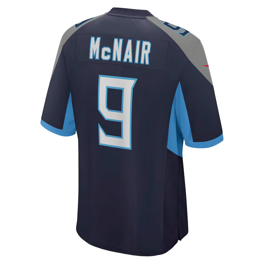 harde T.Titans #9 Steve McNair Player Navy Home Game Stitched Jerseys