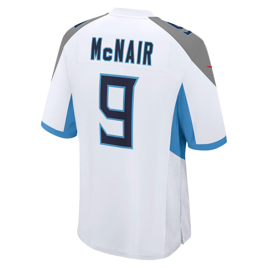 harde T.Titans #9 Steve McNair Player White Home Game Stitched Jerseys