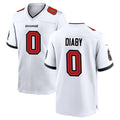 harde TB.Buccaneers #0 Yaya Diaby Player White Home Game Stitched Jerseys