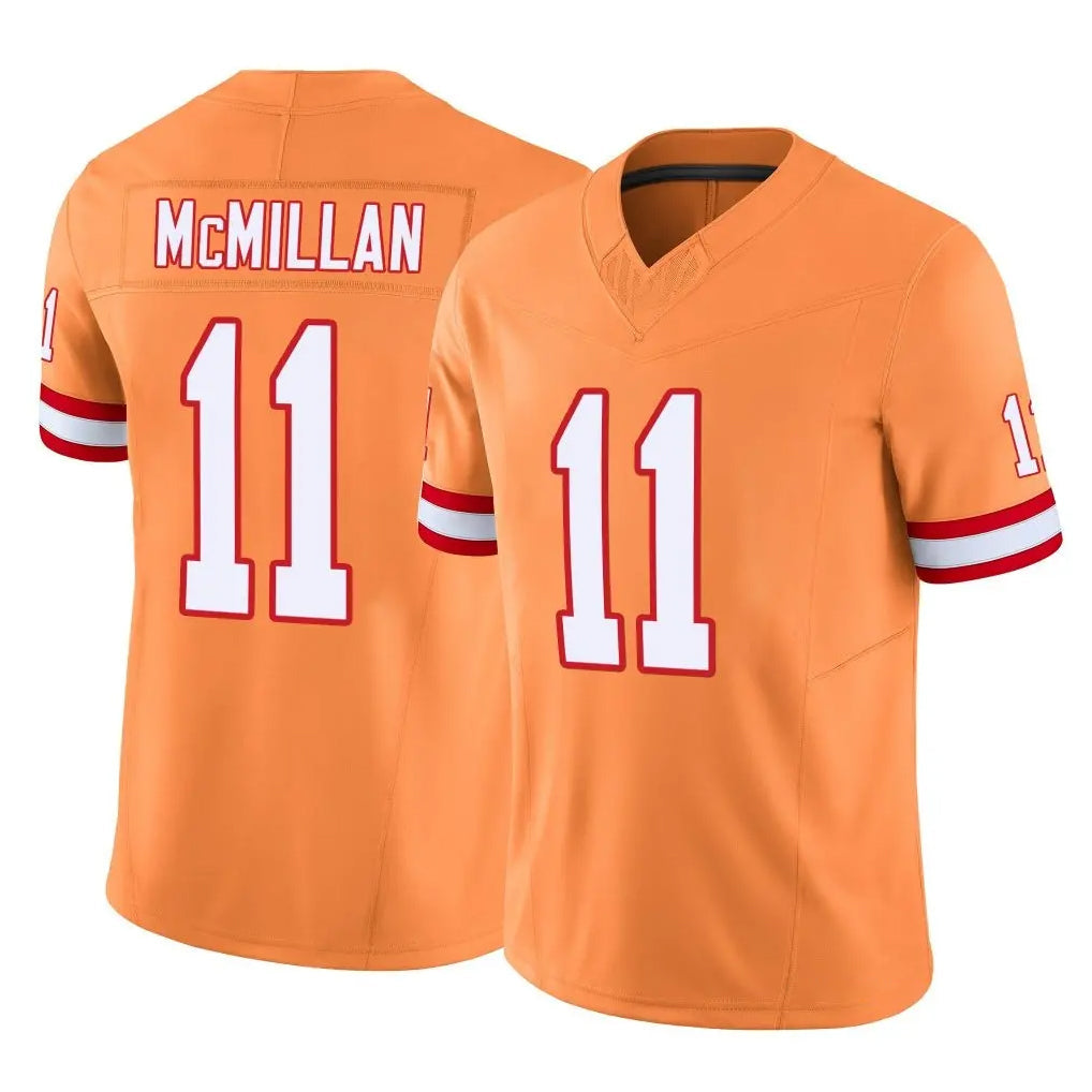 harde TB.Buccaneers #11 Jalen McMillan Player Orange Limited Vapor F.U.S.E. Home Game Stitched Jerseys