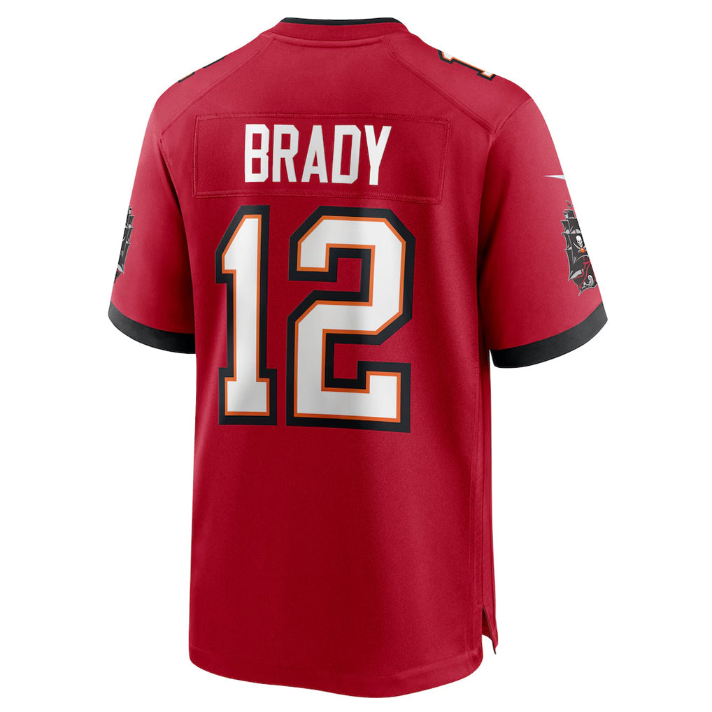 harde TB.Buccaneers #12 Tom Brady Player Red Home Game Stitched Jerseys