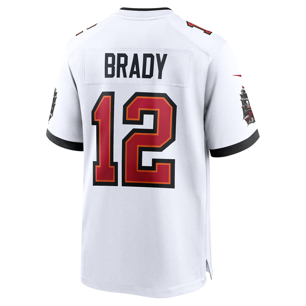 harde TB.Buccaneers #12 Tom Brady Player White Home Game Stitched Jerseys