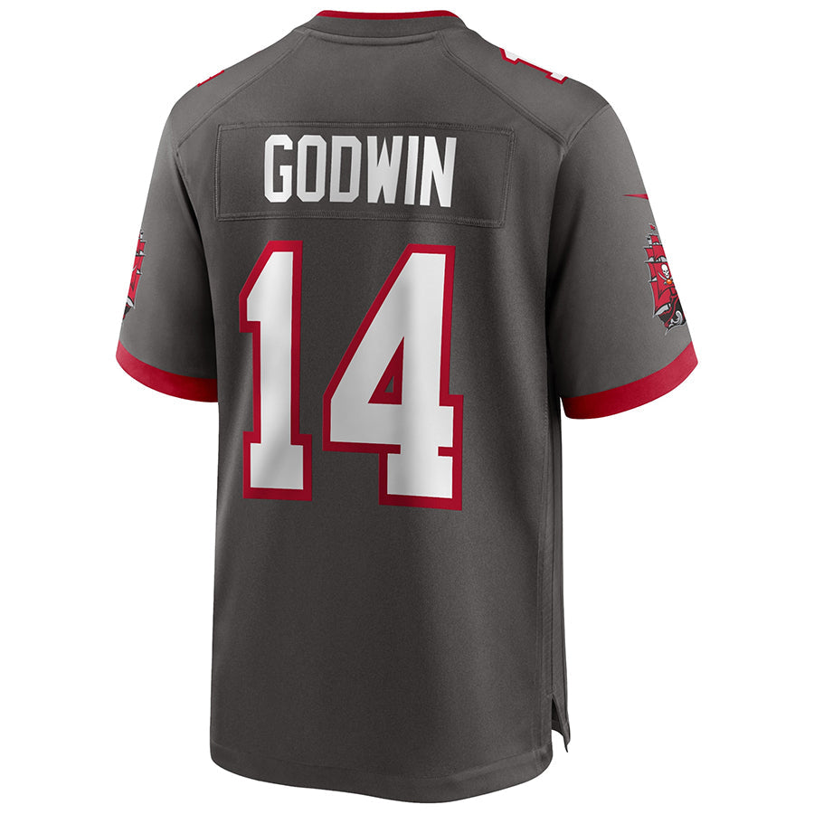 harde TB.Buccaneers #14 Chris Godwin Jr. Player Deep Pewter Home Game Stitched Jerseys