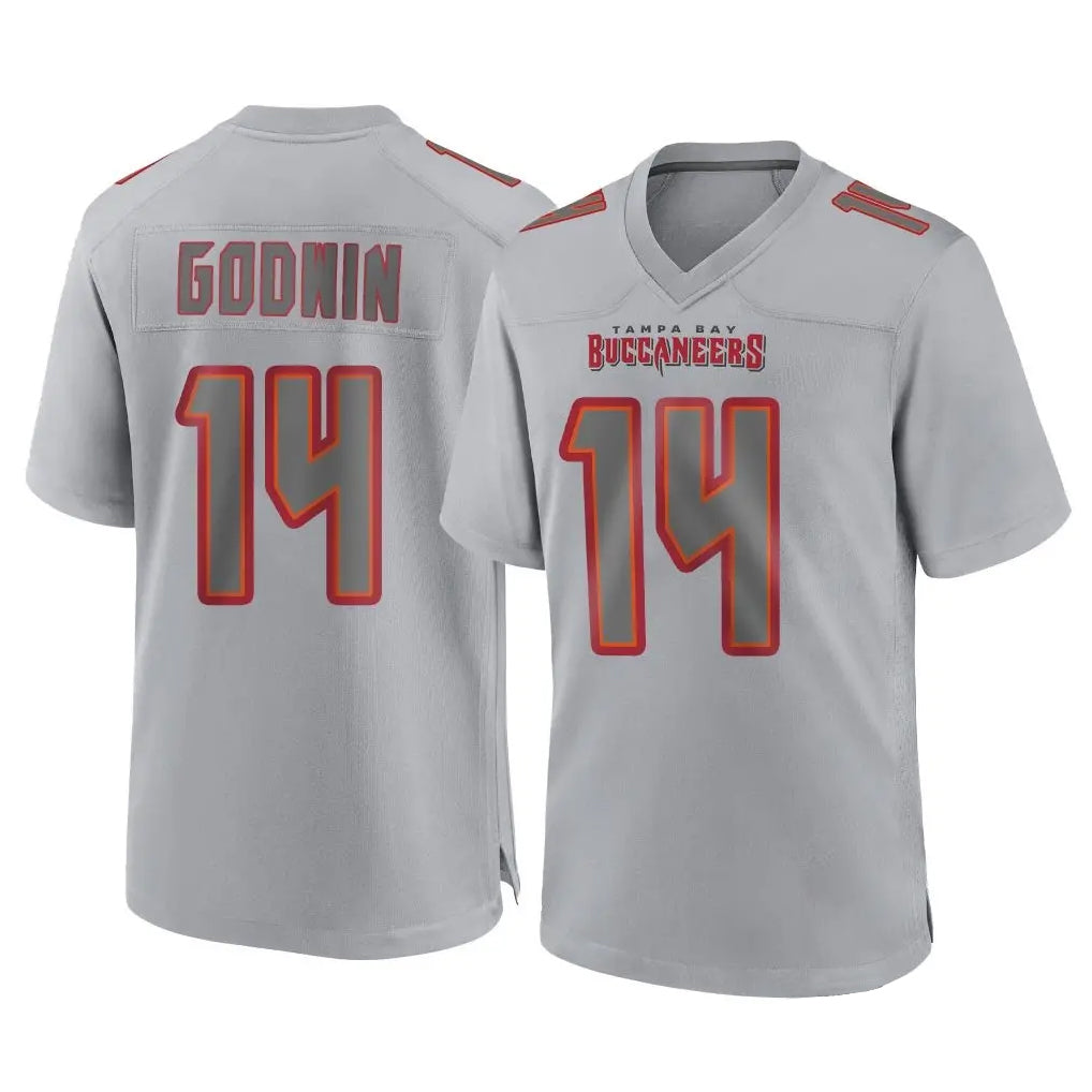 harde TB.Buccaneers #14 Chris Godwin Jr. Player Gray Atmosphere Fashion Home Game Stitched Jerseys