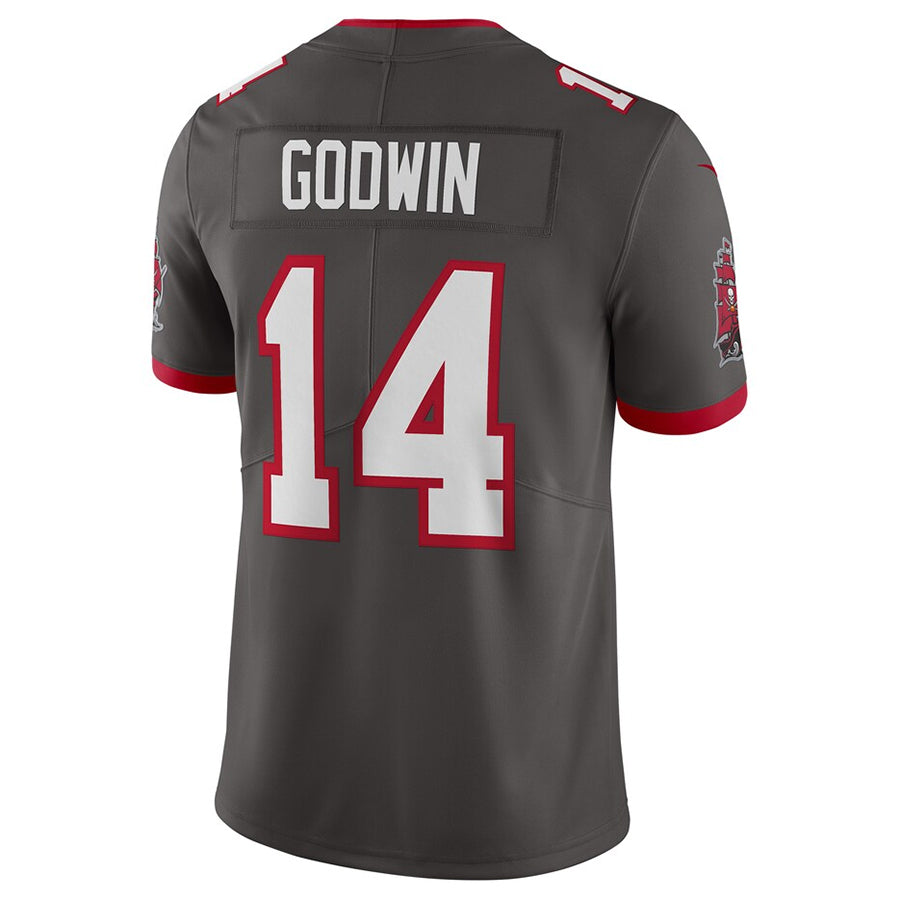 harde TB.Buccaneers #14 Chris Godwin Jr. Player Pewter Vapor Limited Stitched Jerseys