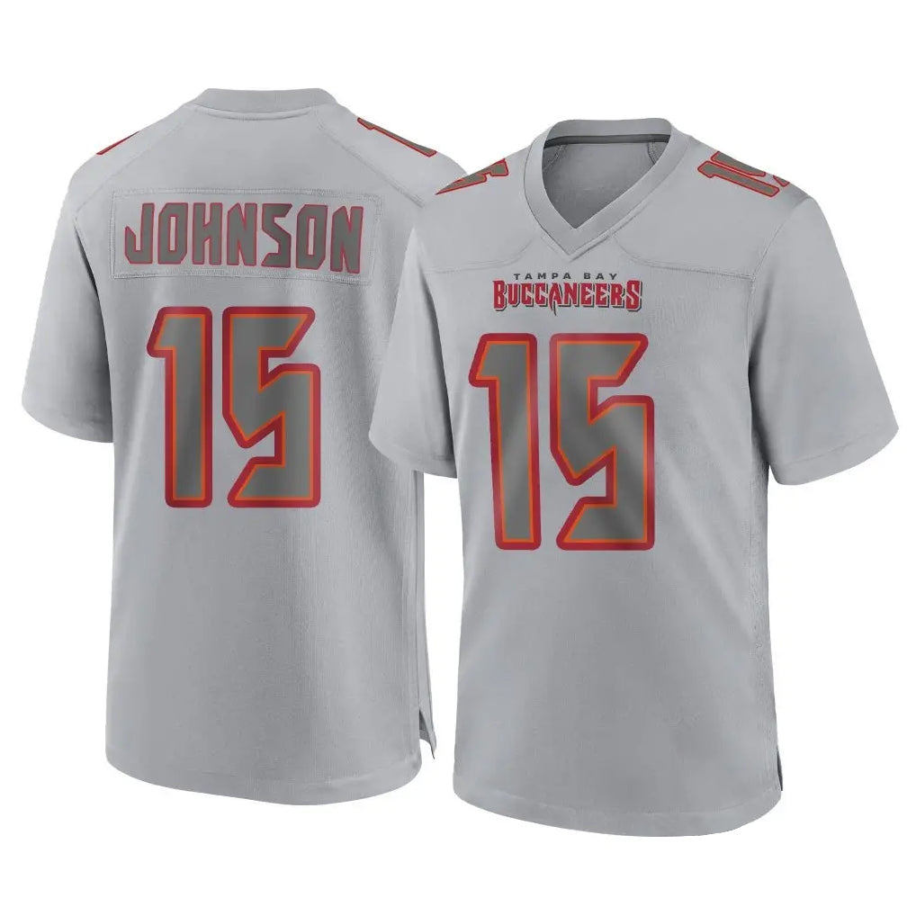 harde TB.Buccaneers #15 Tez Johnson Player Gray Atmosphere Fashion Home Game Stitched Jerseys