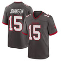 harde TB.Buccaneers #15 Tez Johnson Player Pewter Alternate Home Game Stitched Jerseys