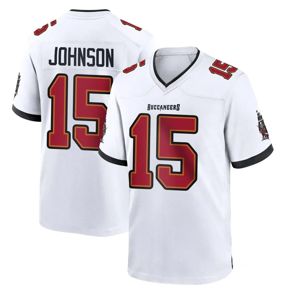 harde TB.Buccaneers #15 Tez Johnson Player White Home Game Stitched Jerseys