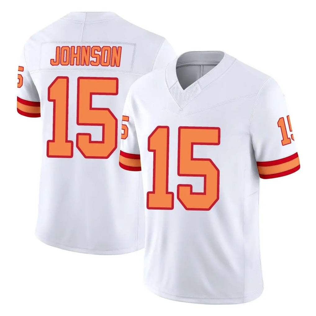 harde TB.Buccaneers #15 Tez Johnson Player White Limited '76 Vapor F.U.S.E. Home Game Stitched Jerseys