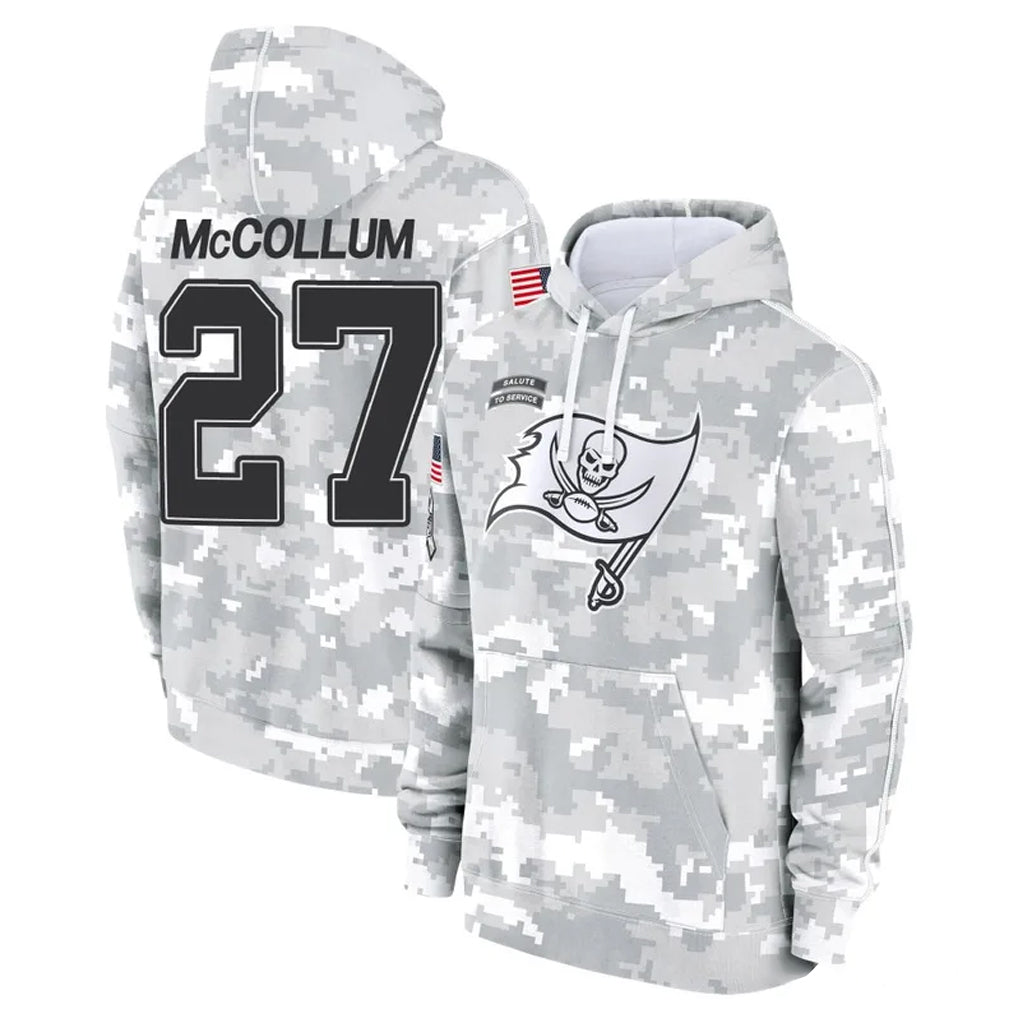 harde TB.Buccaneers #27 Zyon McCollum Player Arctic Camo Limited Salute to Service Pullover Hoodies Game Stitched Jerseys