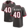 harde TB.Buccaneers #40 Mike Alstott Player Pewter Game Stitched Jerseys