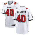 harde TB.Buccaneers #40 Mike Alstott Player White Home Game Stitched Jerseys