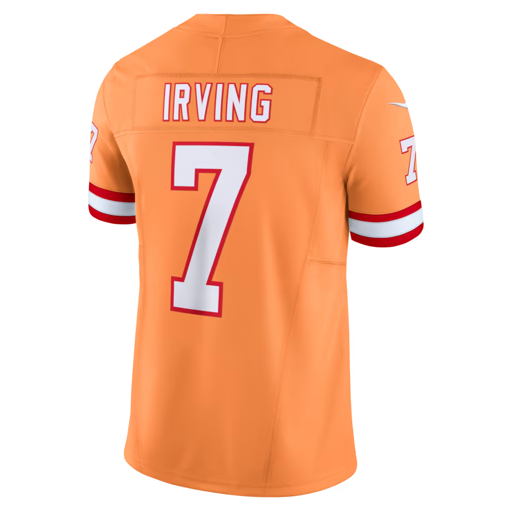 harde TB.Buccaneers #7 Bucky Irving Orange Alternate 2 Throwback Vapor F.U.S.E. Limited Stitched Jerseys