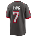 harde TB.Buccaneers #7 Bucky Irving Pewter Alternate Game Stitched Jerseys