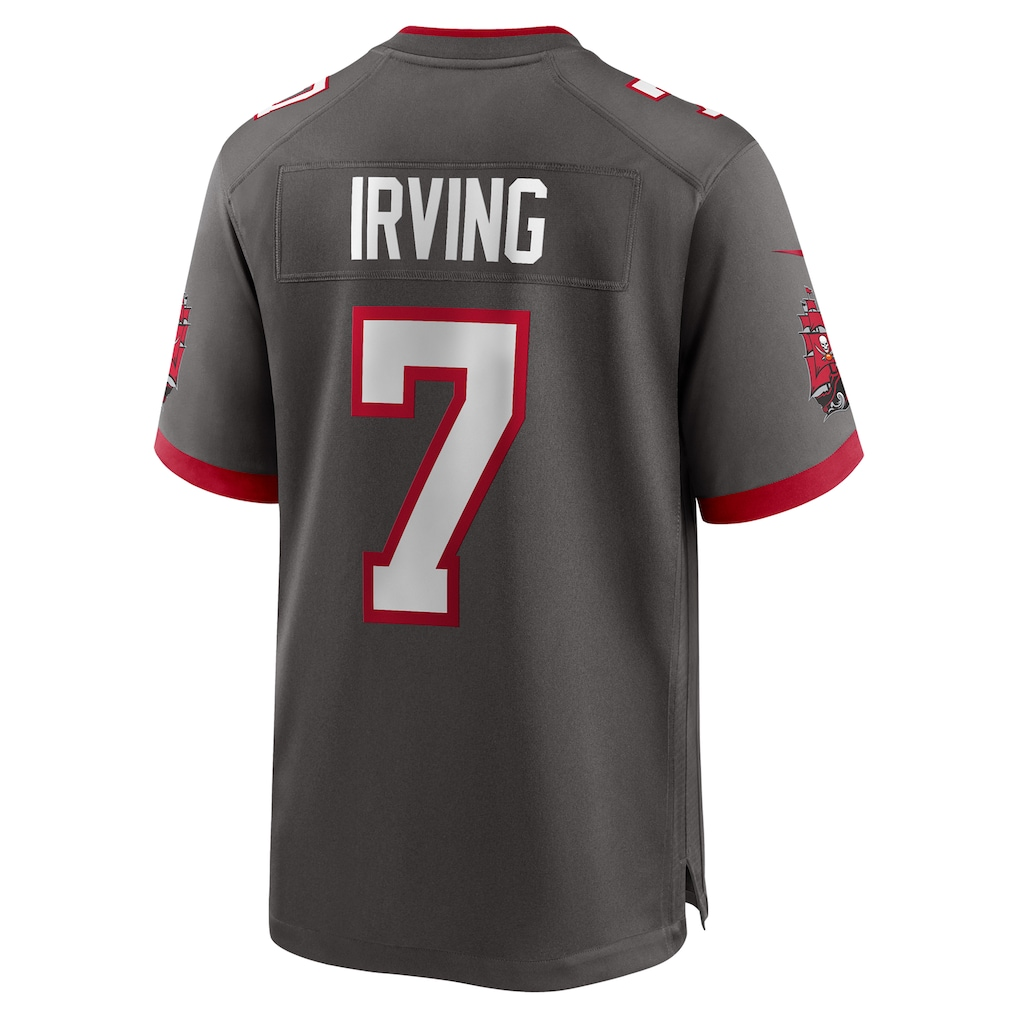 harde TB.Buccaneers #7 Bucky Irving Pewter Alternate Game Stitched Jerseys