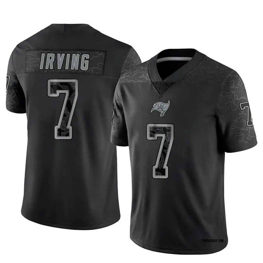 harde TB.Buccaneers #7 Bucky Irving Player Limited Black Reflective Stitched Jerseys