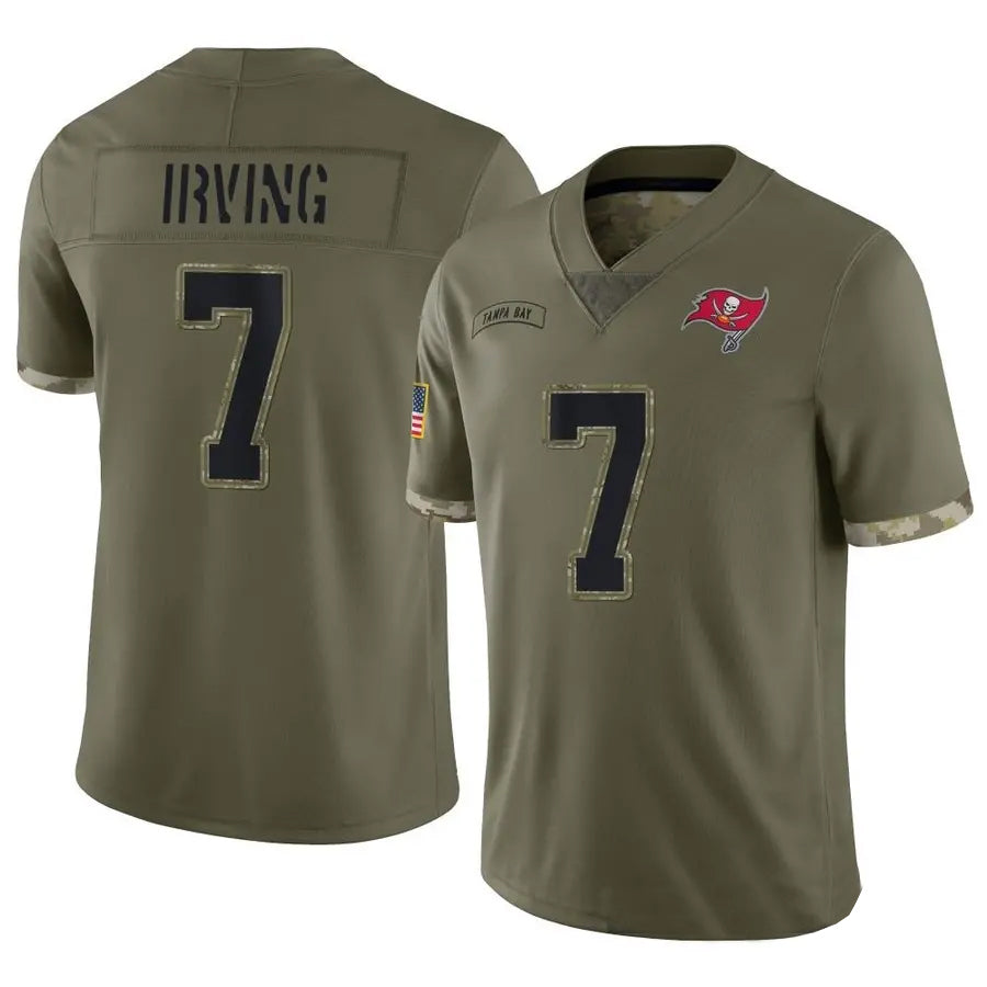 harde TB.Buccaneers #7 Bucky Irving Player Limited Olive Salute To Service Stitched Jerseys