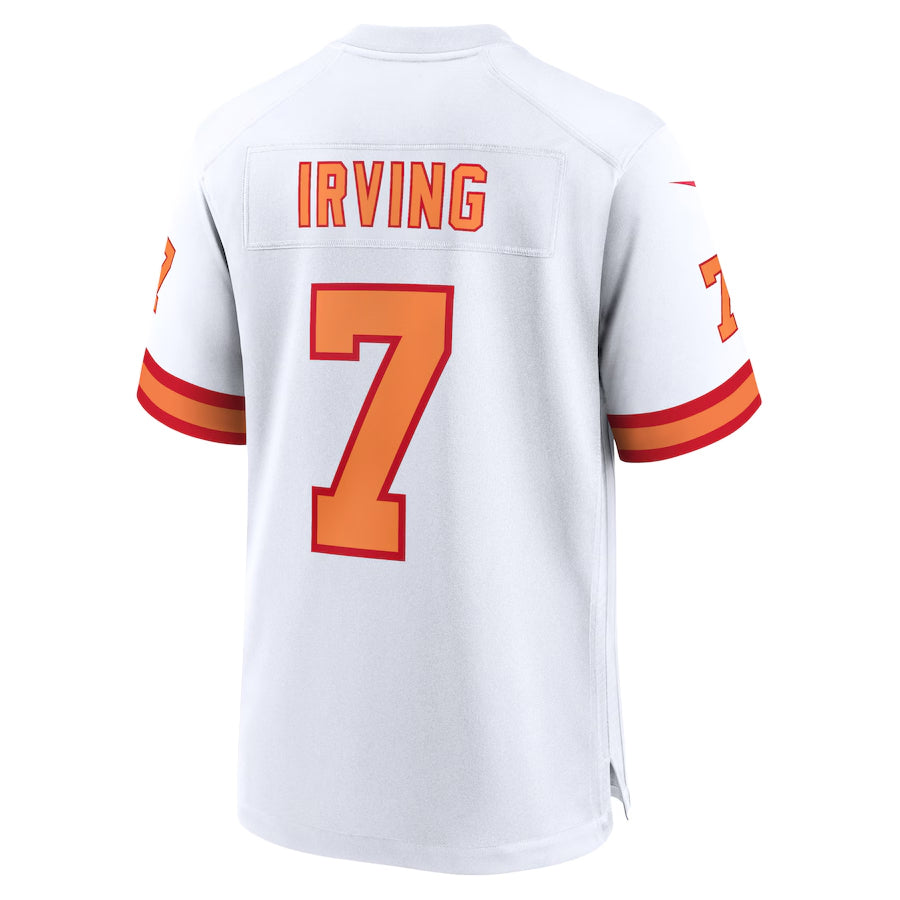 harde TB.Buccaneers #7 Bucky Irving Player White Home Game Stitched Jerseys