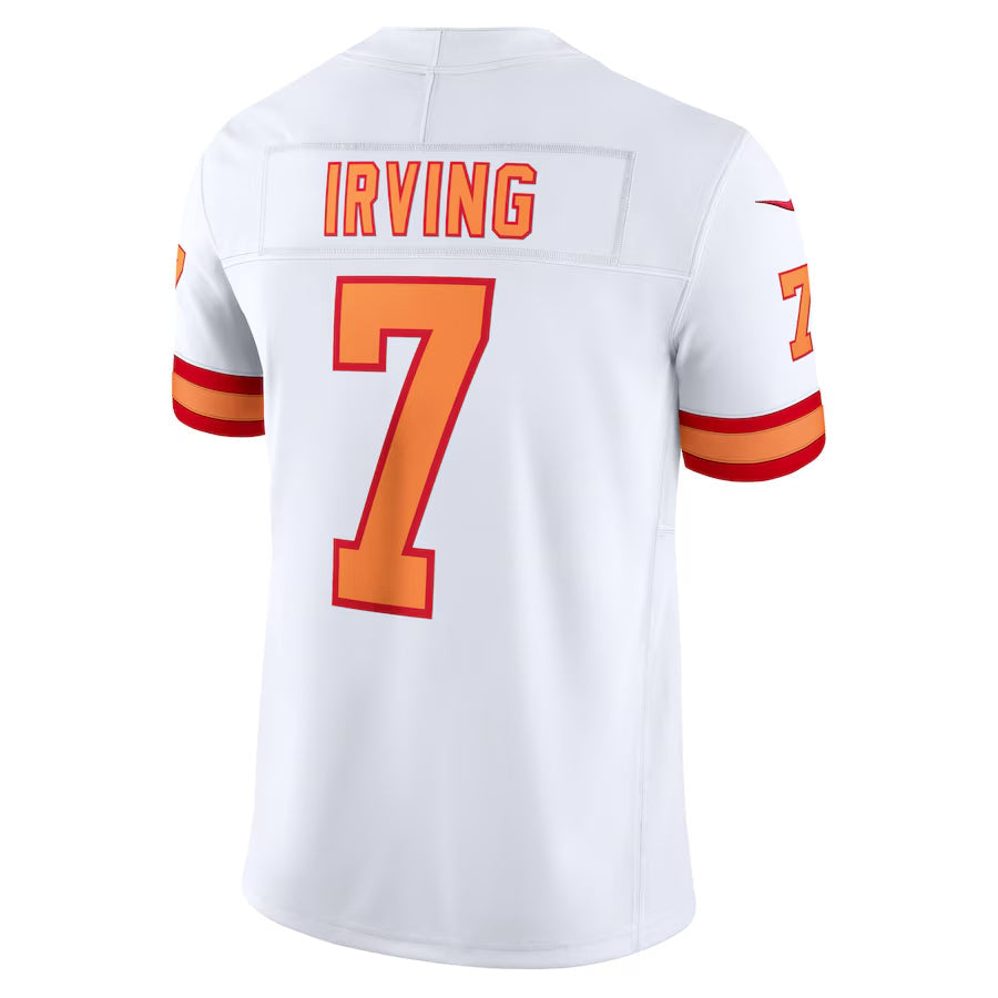 harde TB.Buccaneers #7 Bucky Irving Player White Vapor F.U.S.E. Limited Stitched Jerseys