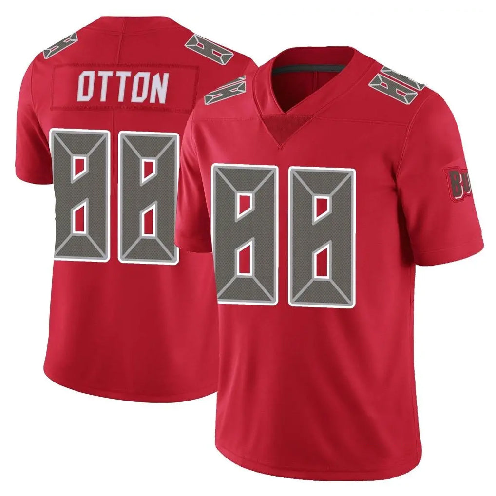 harde TB.Buccaneers #88 Cade Otton Player Red Limited Color Rush Home Game Stitched Jerseys