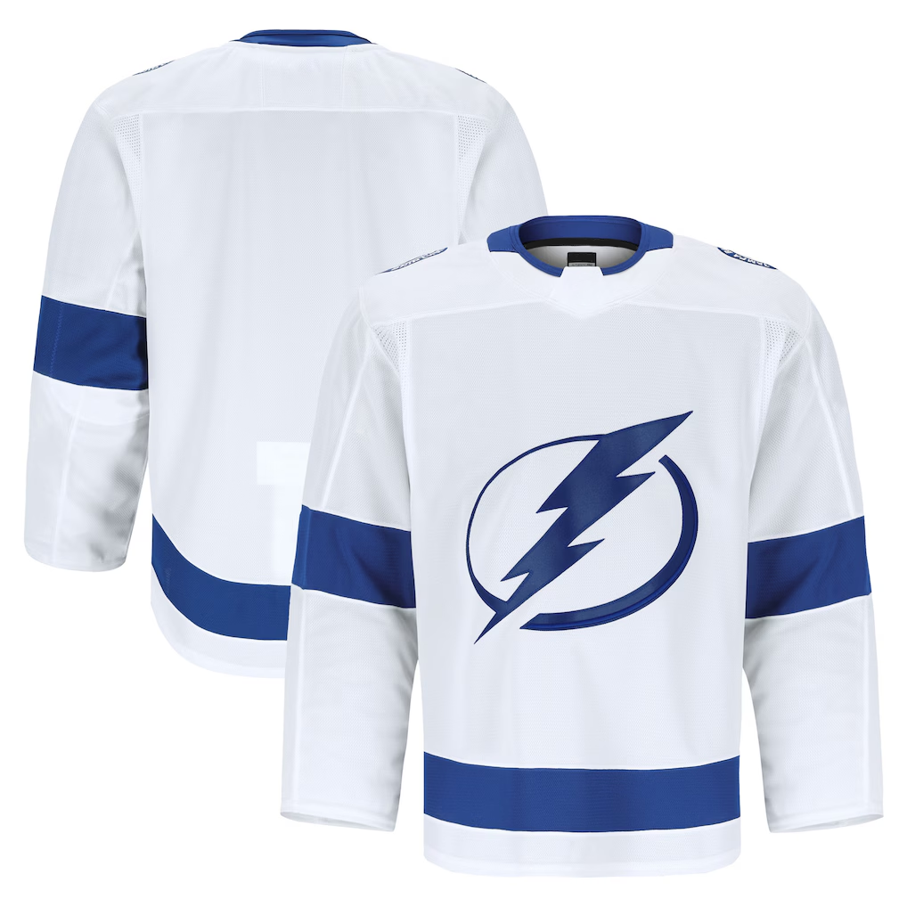 harde TB.Lightning White Away Authentic Pro Jerseys