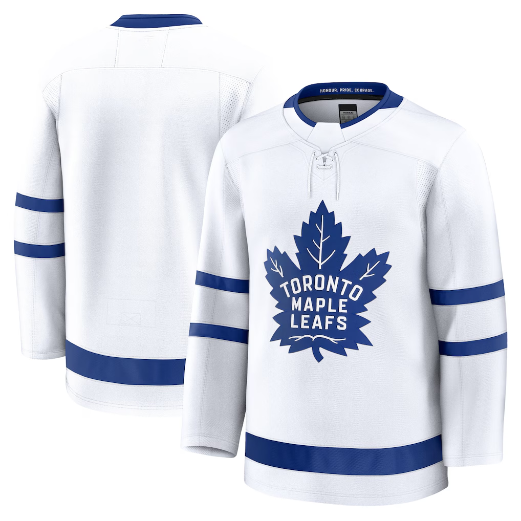 harde T.Maple Leafs White Away Premium Jerseys