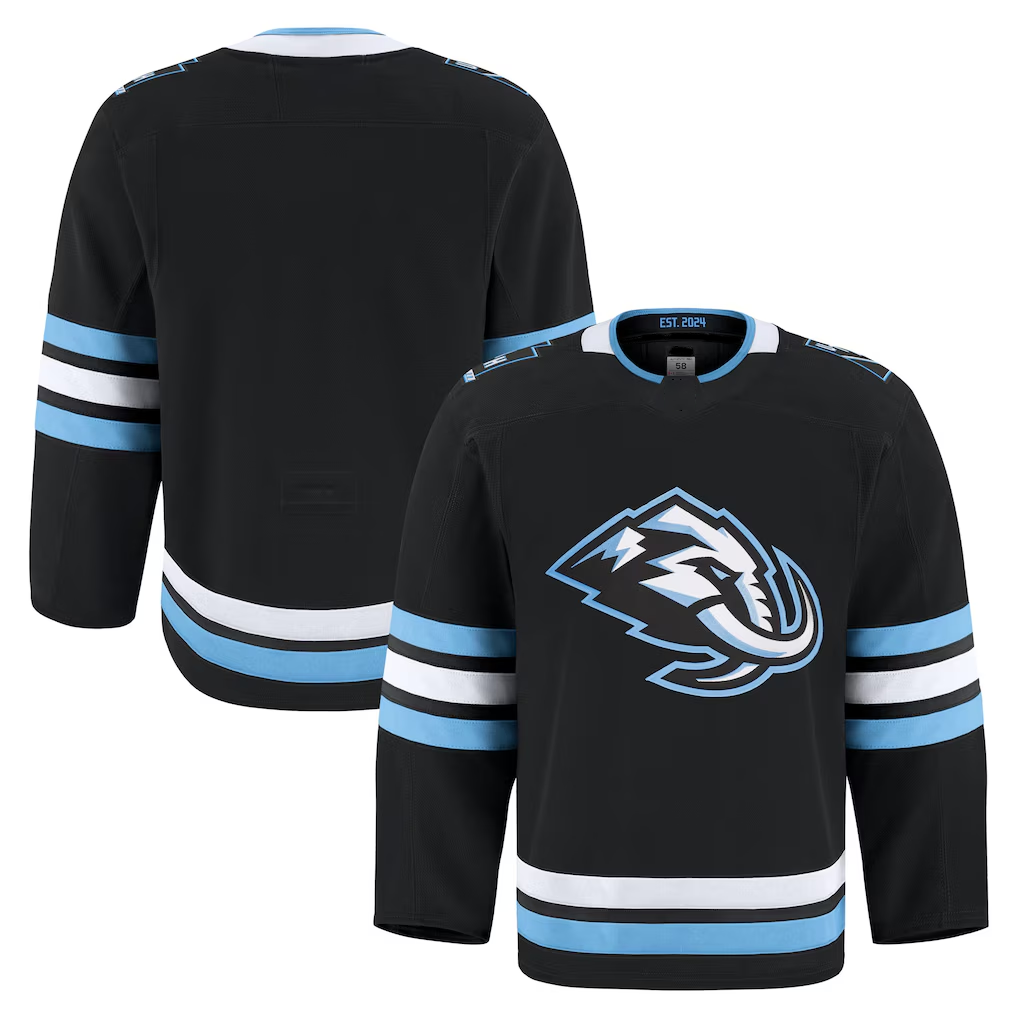 harde U.Mammoth Black Home Authentic Pro Jerseys