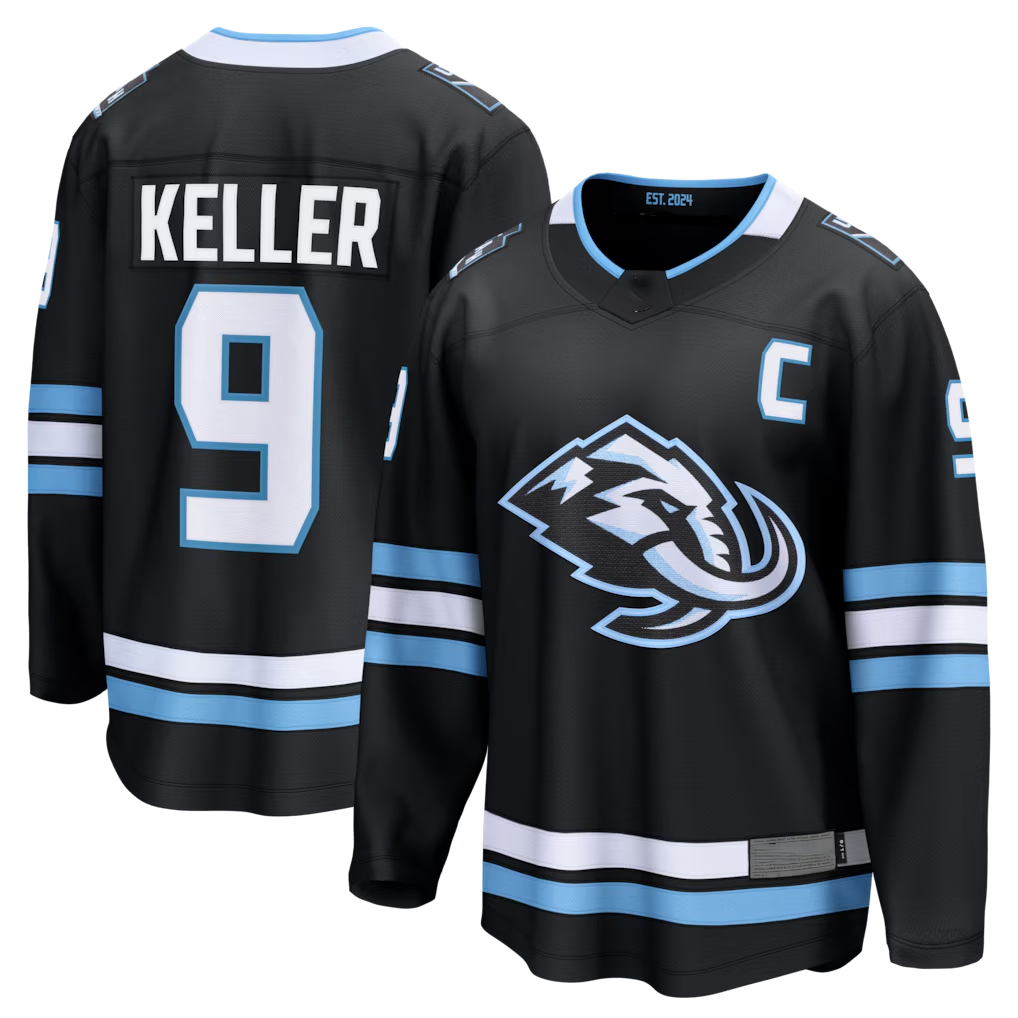 harde U.Mammoth #9 Clayton Keller Black Home Breakaway Jerseys