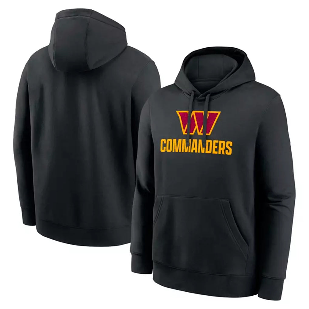 harde W.Commanders Black Pullover Hoodies Home Game Blank Player Stitched Jerseys