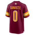 harde W.Commanders #0 Mike Sainristil Burgundy Game Stitched Jerseys