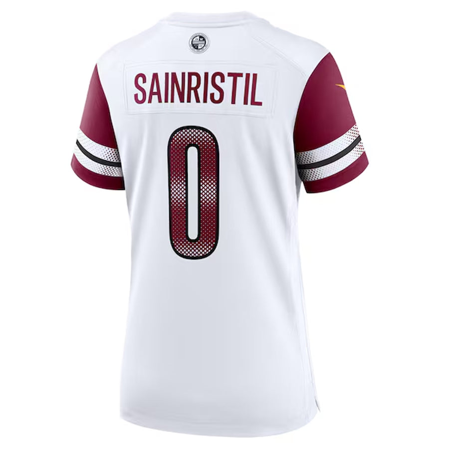 harde W.Commanders #0 Mike Sainristil Player White Home Game Stitched Jerseys