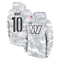 harde W.Commanders #10 Tress Way Player Arctic Camo Limited Salute to Service Pullover Hoodies Game Stitched Jerseys