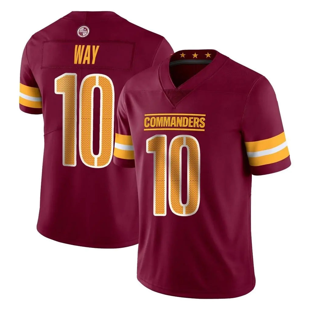 harde W.Commanders #10 Tress Way Player Burgundy Limited Vapor Home Game Stitched Jerseys