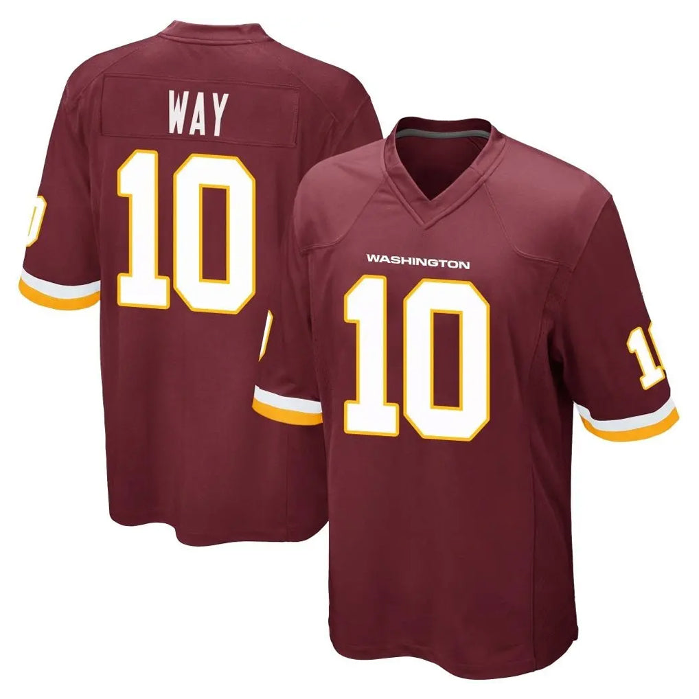 harde W.Commanders #10 Tress Way Player Burgundy Team Color Home Game Stitched Jerseys